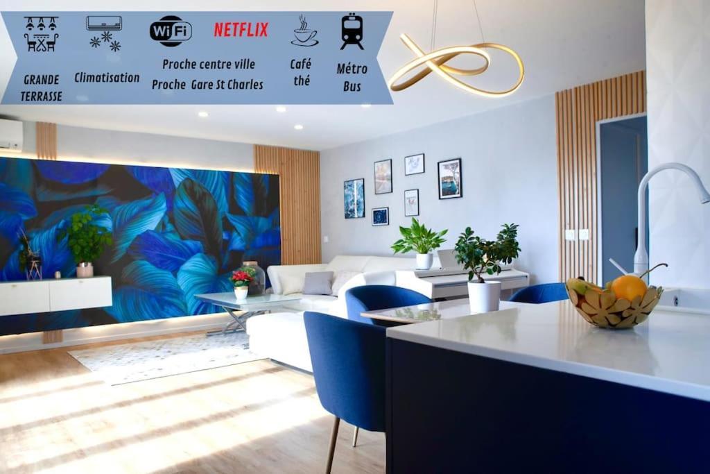 Appartamento T3 Le Designer 4E-Terrasse-Climatisation & Netflix Marsiglia Esterno foto